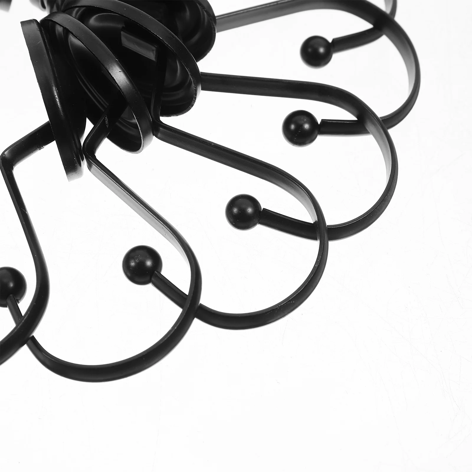 

12Pcs Shower Curtain Hangers Decorative Bathroom Hooks for Curtains Strong Iron Material Anti-Slip Hold Elegant Simple Shape