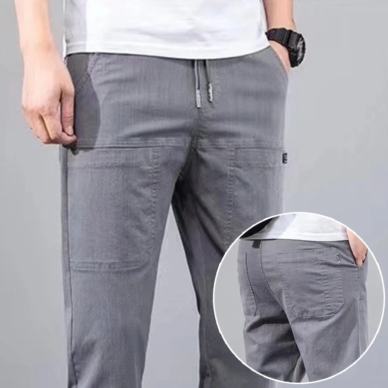 

2024 Hot Sale Men's Versatile Business Work Wear Pants Classic Straight Leg Socialite Trousers Trend Brand Streetwear Pants Male