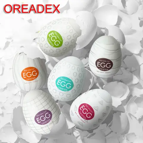 6pcs Mini Cups Masturbator Egg Portable Stimulator Penis Massager Soft Rubber Adult Sex Toys Men Realistic Vagina Pocket Pussy