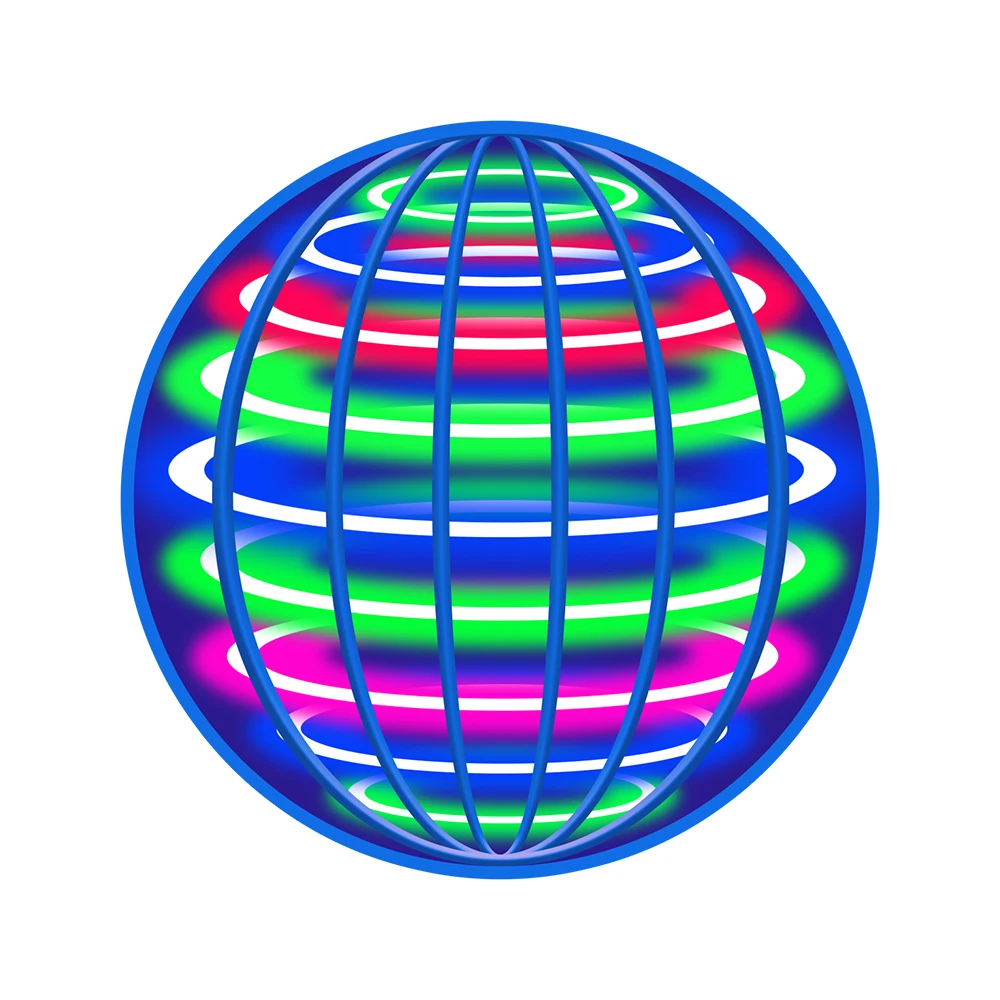 Latająca kula, automatycznie obracająca się kula, olśniewające światła LED, magiczne unoszenie się, wentylator, latająca maszyna UFO, zabawka, prezent, gra, piłka sportowa — zdjęcie 2