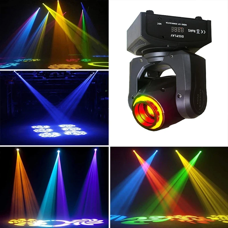 Lumière De Fête Disco LED RGBW DMX 10CH - Projecteur Balayage Grand Angle Pour Soirées Et Scènes