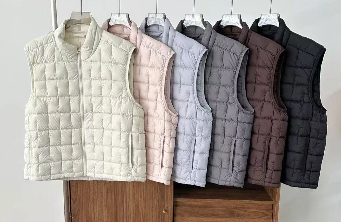 2026 Autumn and Winter New Women's Down Vest Short Windproof Top