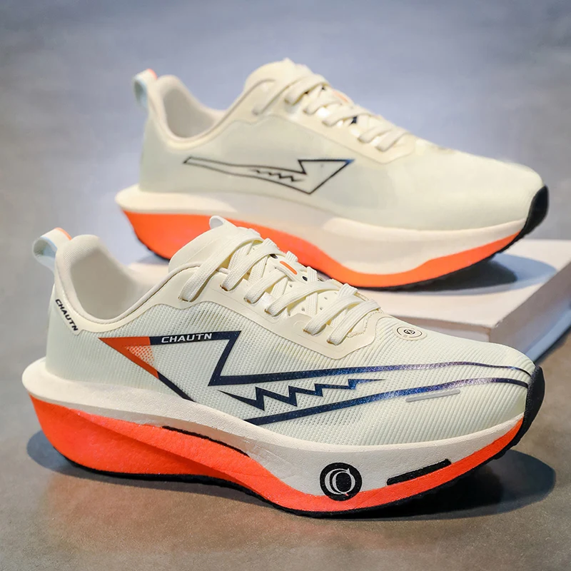 Men Running Shoes Carbon Board Marathon Athletic Nonskid Sneakers Speciality Sports Breathable Lightweight Women's Comfortable