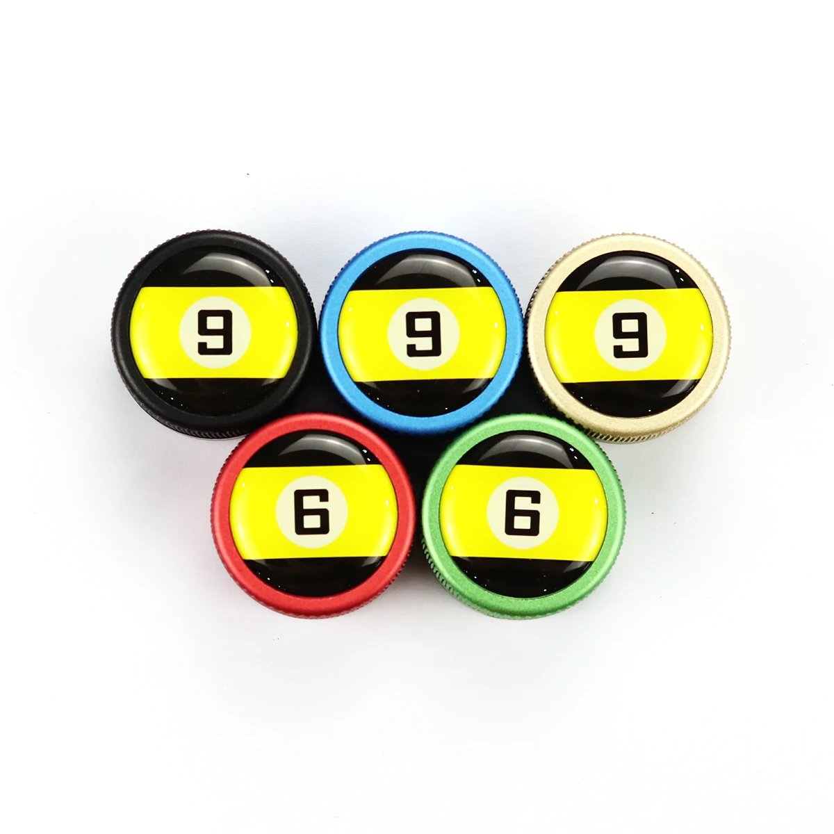 

Новый стиль 2025 года, различные круглые металлические держатели для мела для бильярда/коробка для продажи