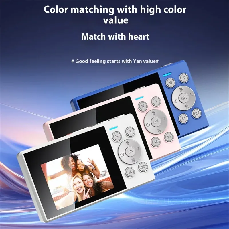 Dual Screen 4K Camera Retro Compact High Resolution Fill Light for Campus Beginners