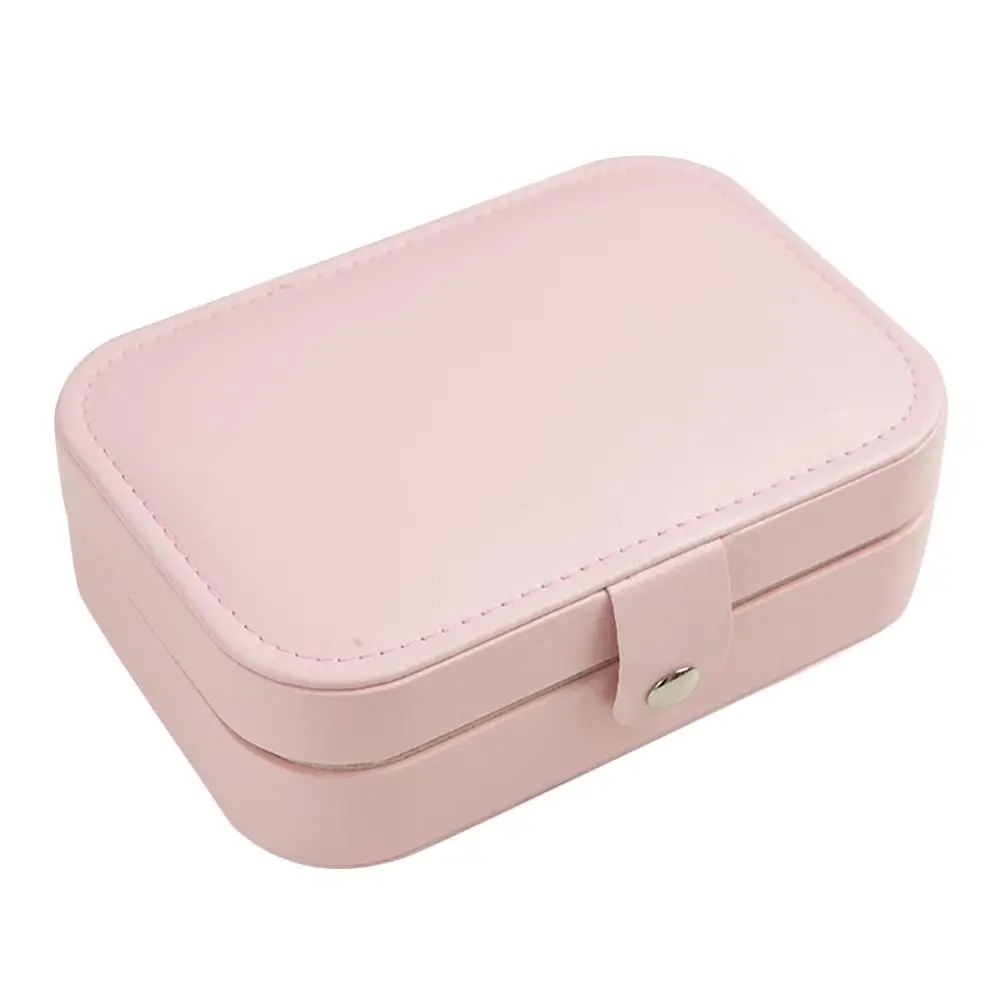 

Jewelry Box 1 Piece PU Material Women Travel Storage Case for Necklace Earrings Wedding ganizer Small Size