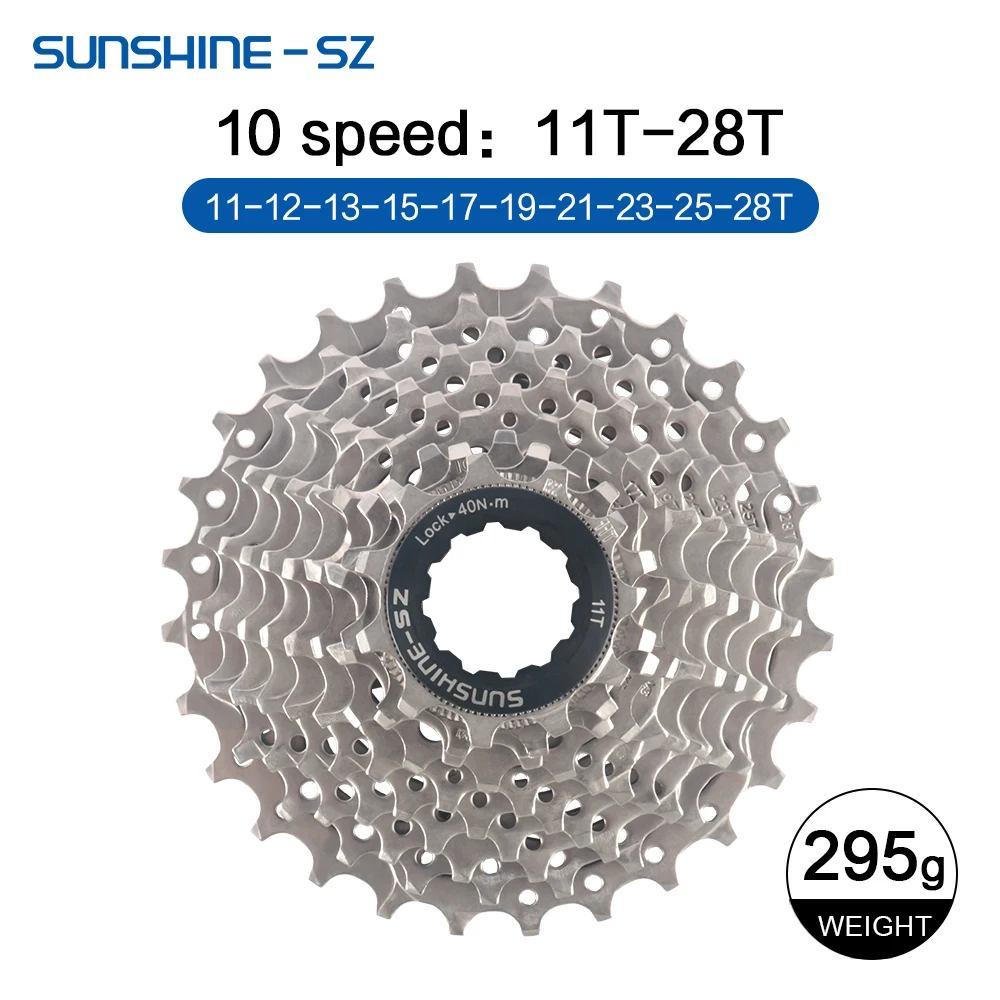Sunshine Road Bike Cassette 8 9 10 11 12 Speed Bicycle Sprocket 25T 28T 30T 32T 34T 36T 11V K7 Speed Bike Ratchet Cycling Parts image 3