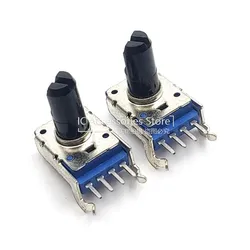 2PCS RK11 Type Horizontal 4 Pin Electronic Organ Volume Potentiometer B10K B20K B50K B100K B103 B203 B503 B104 Half Shaft 13MM