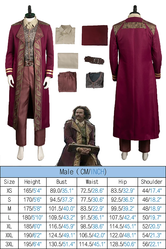 TV Piece Roger Cosplay Costume outfit Fantasy camicie cappotti pantaloni set per uomini adulti Roleplay Halloween Carnival Suit