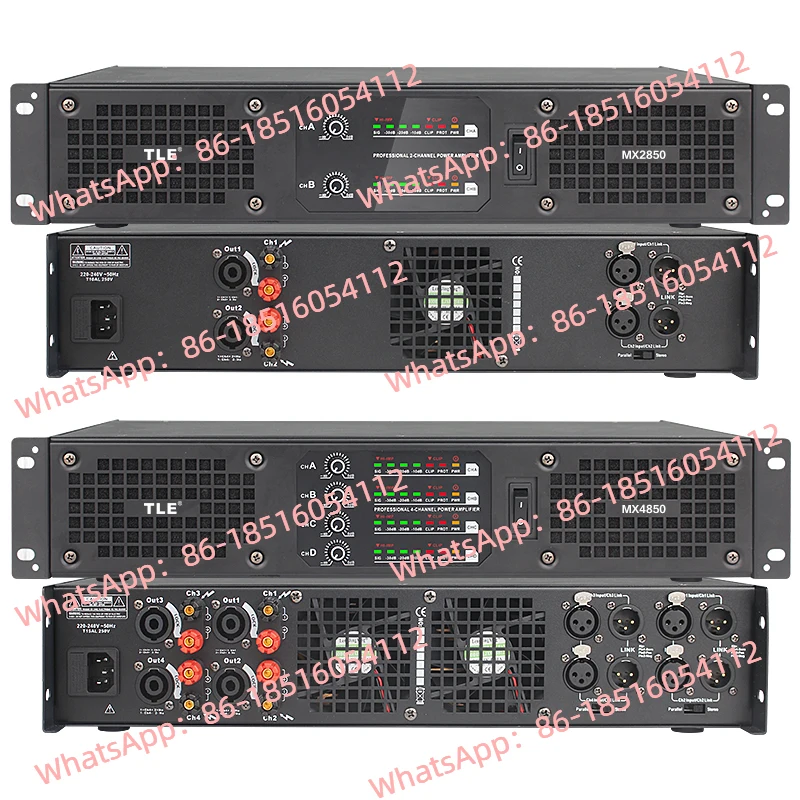 Pure Post-Level 1U Digital Conference Power Amplifier Wedding Stage Performance Sound Engineering Power Amplifier