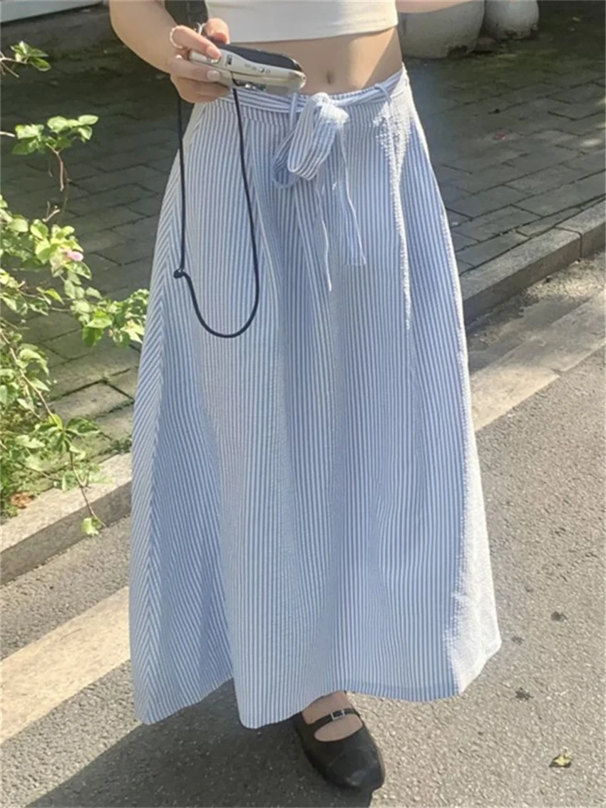 

Alien Kitty High Waist Streetwear Loose A-Line Skirts Women Chic Early Autumn Fashion Casual Office Lady Slim New All Match