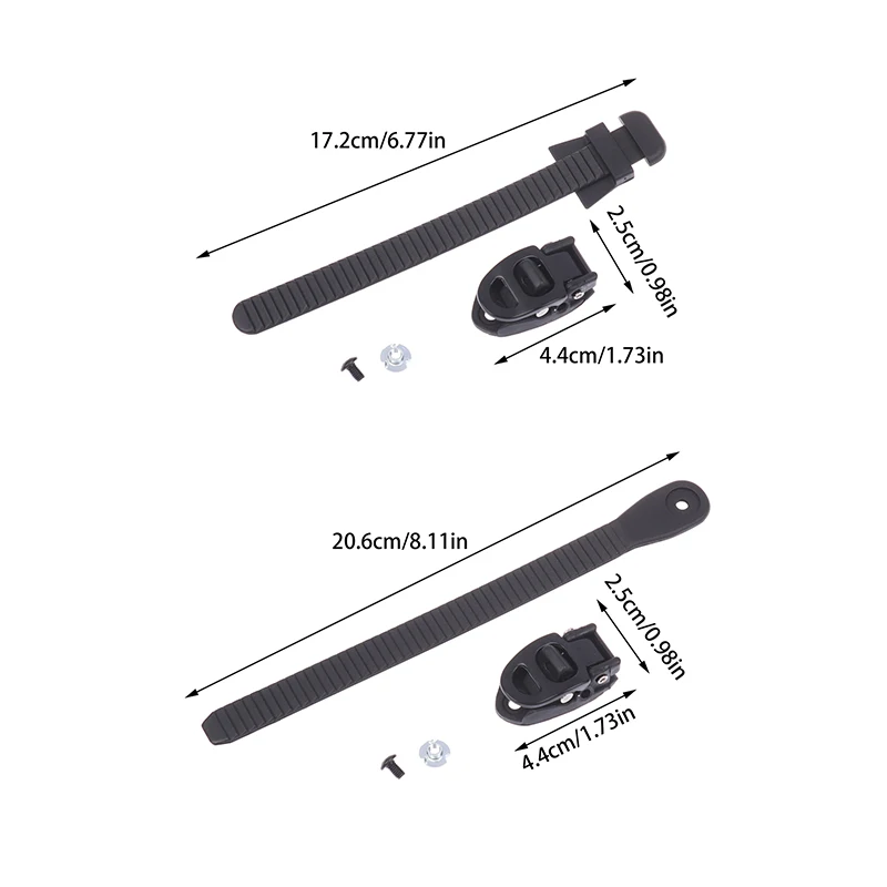 1/2 مجموعات الأسطوانة زلاجات بسقاطة سرعة زلاجات بسقاطة الأشرطة تثبيت مشبك مع مسامير حزام الكاحل الشريط زلاجات دوارة شريط ثابت #6