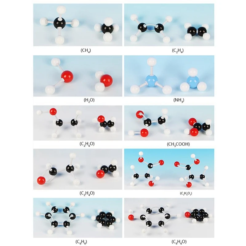 240 Pcs Molecular Model Kit Organic Chemistry Molecular Electron Orbital Model Chemistry Aid Tool For Chemistry Lesson