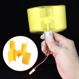 Kleine vertikale Motorwindturbinen -Kit, Windklingen, Stromgenerator, wissenschaftliches Modell, DIY 12 Hauptverkaufs -Eolic -Generator -Kit - №6