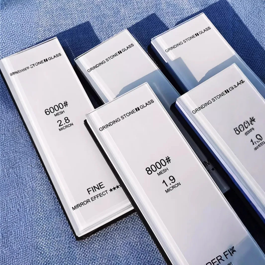 2pcs Professional Glass Sharpening Stone Single-Sided Whetstone 240 to 15000 Grit for Kitchen Knives Polishing & Honing Tool view 4