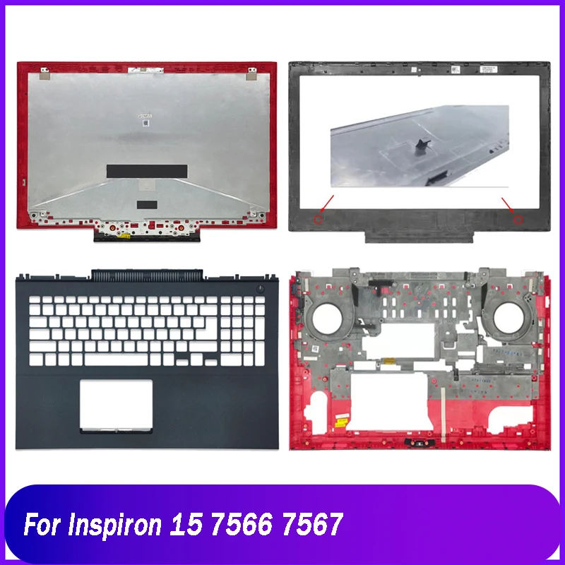 

95%New Laptop LCD Back Cover / Front Bezel / Palm Rest / Bottom Shell / Air Outlet For Dell Inspiron 15 7566 7567 Back Cover