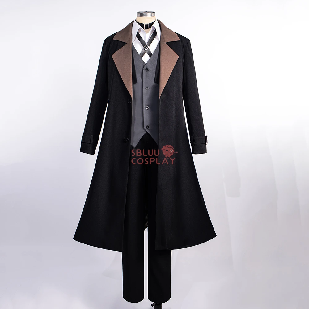 Picture 3: SBluuCosplay Nakahara Chuya Cosplay Anime R-Quality Uniform Chuya Costume Hat Gloves