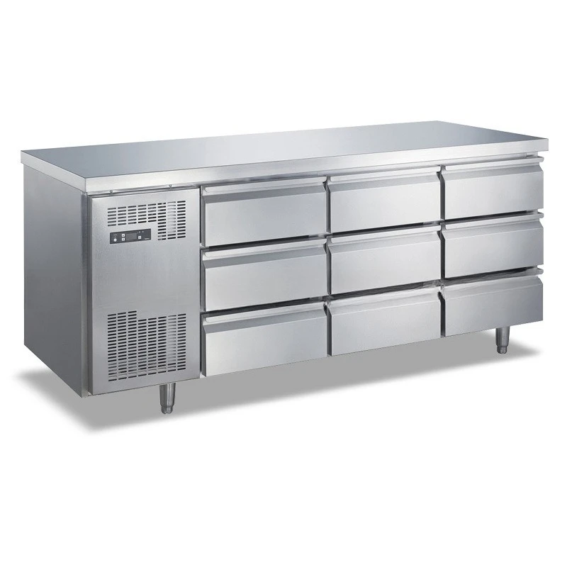 

Air-cooled drawer, freezer, refrigerator 304 drawer workbench, refrigerator, flat-cooled console,fresh-keeping and refrigeration