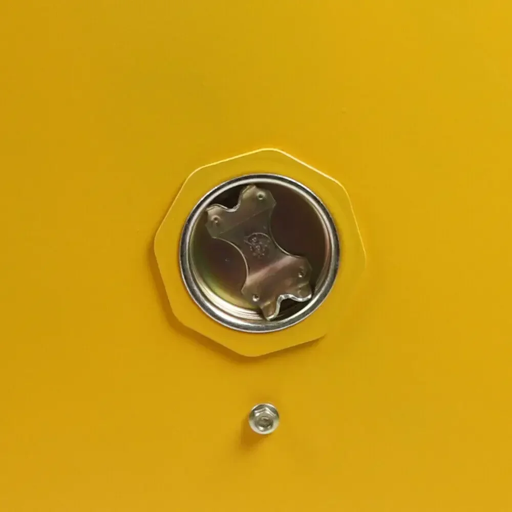 12 Gallon Safety Storage Cabinet for Flammable Liquids Leak-Proof Flammable Liquid Storage Manual Door Cabinet Fireproof Safety