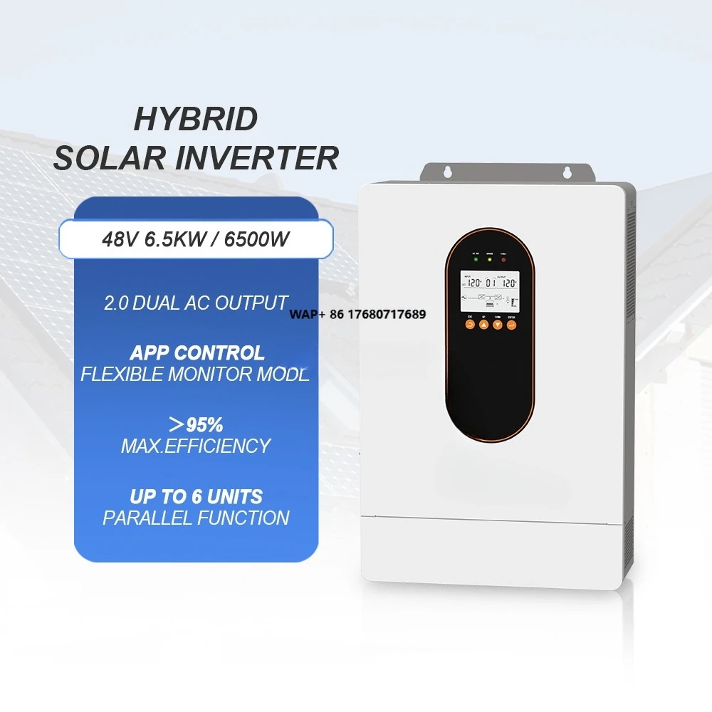 

6.2KW Off-grid Inverter Hybrid Solar Inverter 12KW 48V 6KW on off Grid Solar Inverter Single Phase 220V