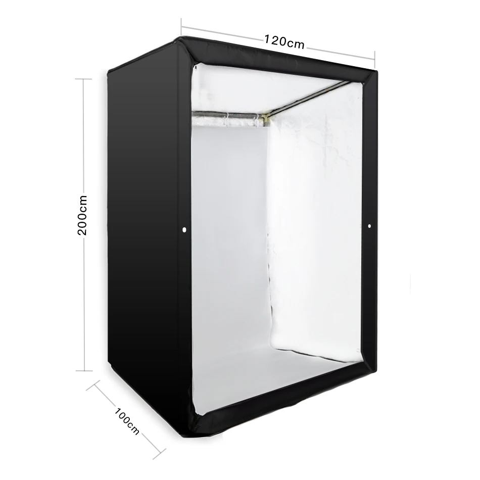 200*120*100cm Photography Photo Box  Professional Cabinet-style Photo Studio Light Box LED Shooting Tent for Portrait
