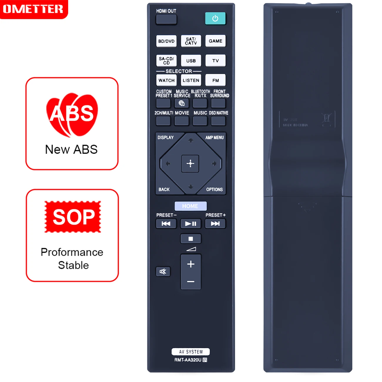 

RMT-AA320U Replacement Remote Control Applicable for Sony AV Receiver STR-ZA810ES STR-DN1080 STRZA810ES STRDN1080