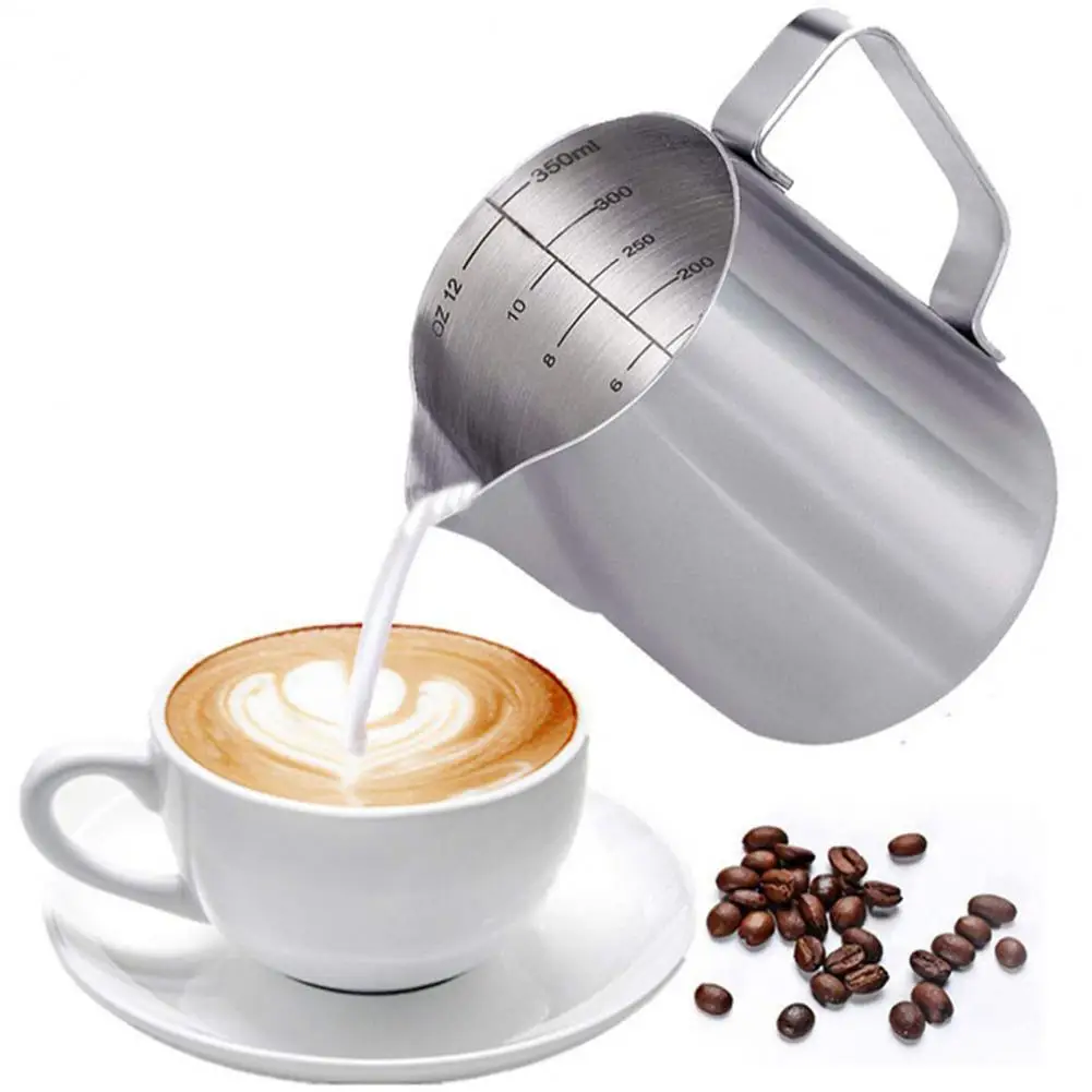 Latte Milk Frothing Pitcher Coffee Frother Cup Polished Dishwasher Safe Frothing Pitcher Milk Jug Coffeeware