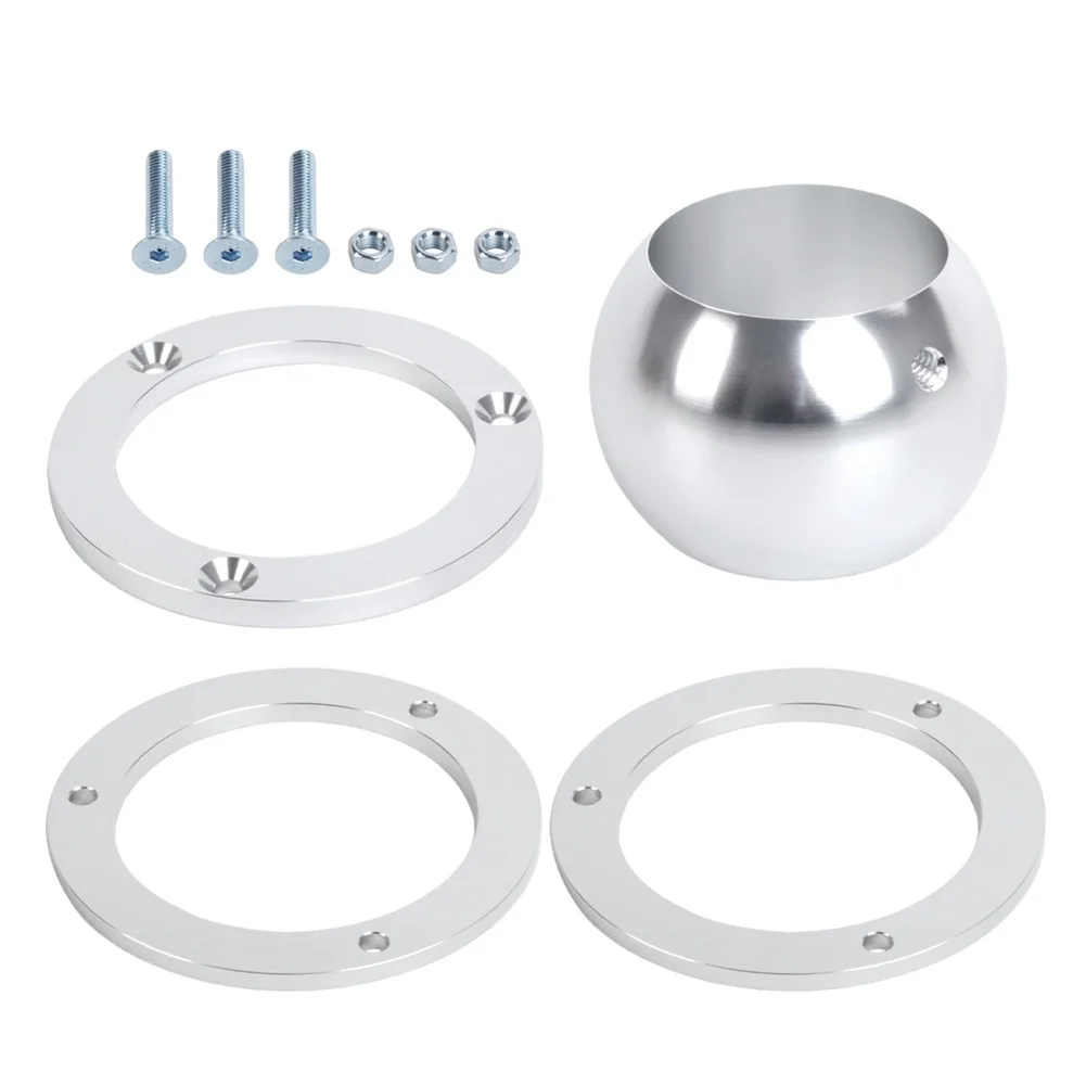 

2 Inch Swivel Base Floor Mount for Car Steering Shaft Rotating Ball Joint Aluminum Alloy 360 Rotation Install Fitment