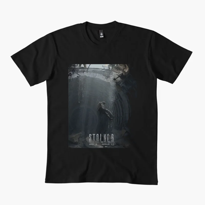 

S.T.A.L.K.E.R. 2 Shadow of chernobyl 0401 Danger exclusion zone gift t shirt Video game Stalker Graphic Clothes All size Tops