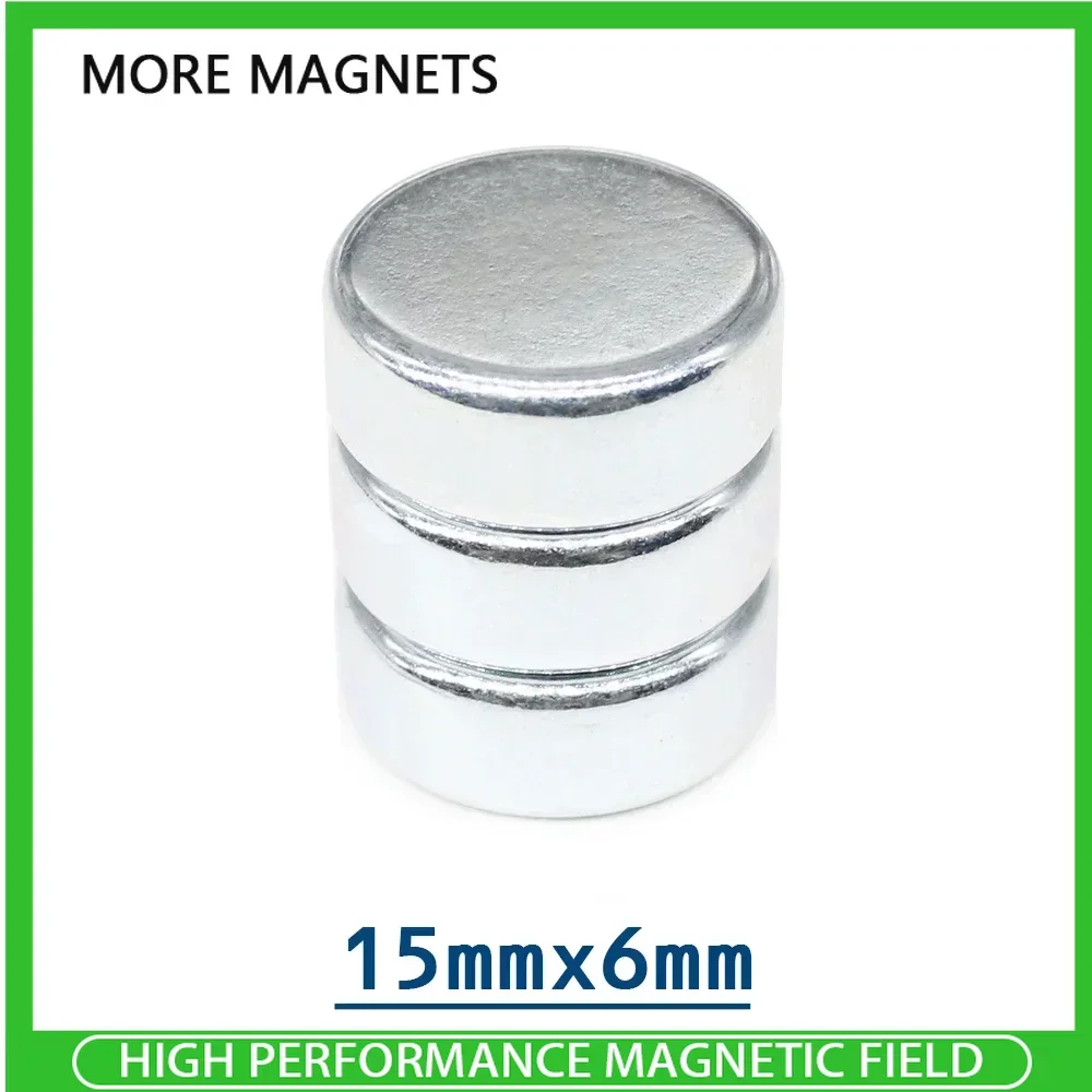 

5/10/20PCS 15x6mm Circular Super Strong Neodymium Magnets Powerful N35 Fridge Magnet 15*6mm Fishing Magnet Magnetic Sheet