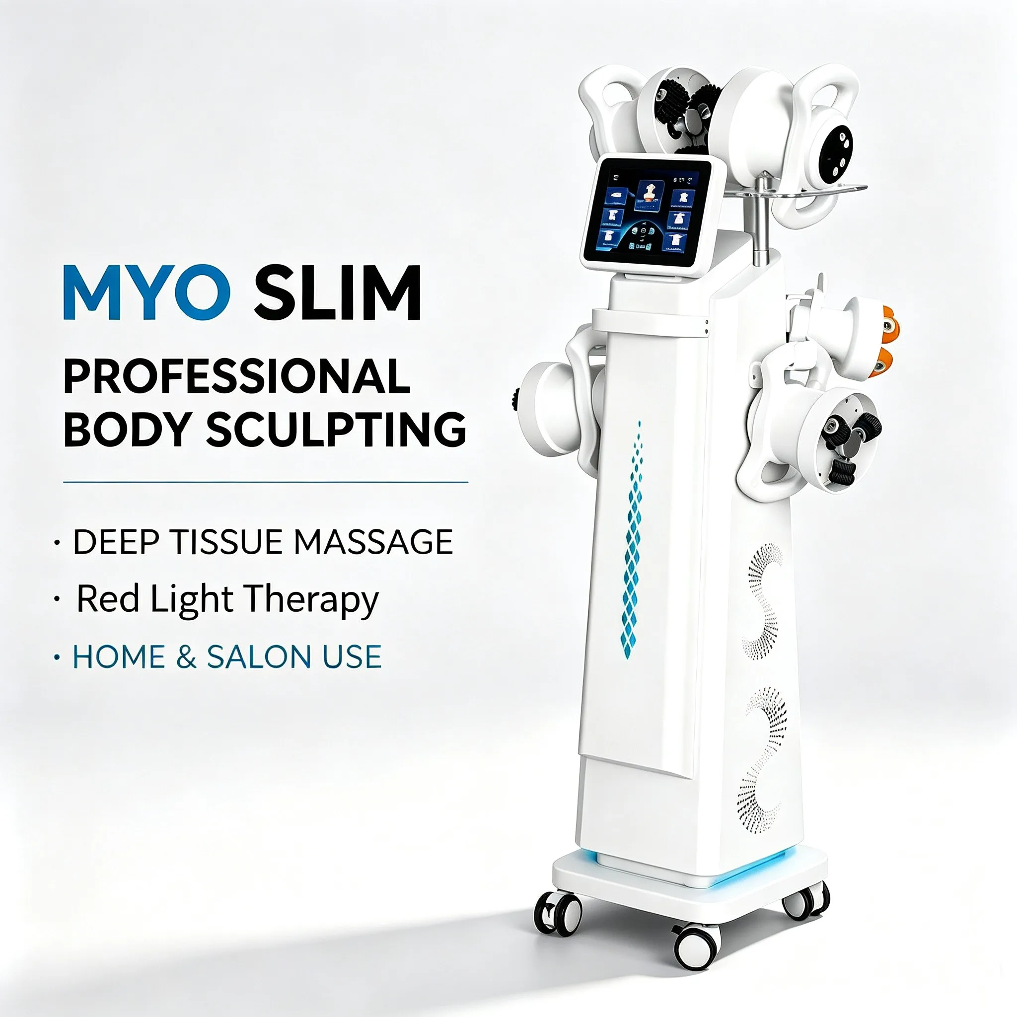Myoslim Professionalism Inner Ball Roller Red Light Therapy Cellulite Massager Body Radiofrequency Contouring Sculpting Machine