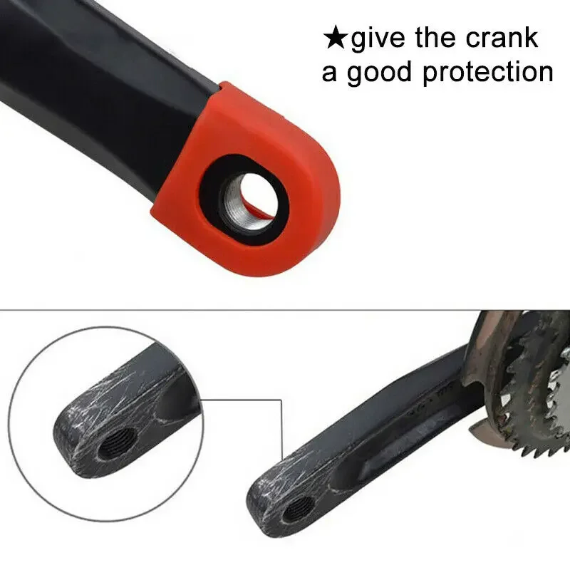 1Pair Bicycle Crank Protector Cover Silica Gel Race Face Mountain Bike Road Cycle Crank Boot Protectors Crankset Protective Case