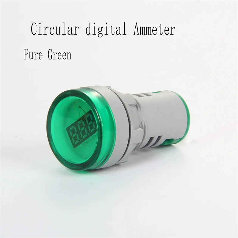 1PCS AD101-22AM Circular Digital Tube Digital Display AC Ammeter Signal Light LED Highlight Aperture 22mm AD16-22AM