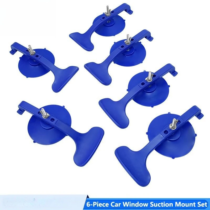 6PCS surrounds the installation fixing clip, and the glass suction cup surrounds the installation fixing device.