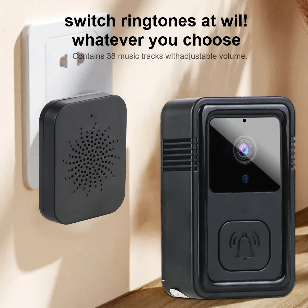 Беспроводной умный видеодомофон для Tuya, двунаправленная HD-камера, ночное видение, защитный дверной звонок, двусторонний домофон, голос для дома