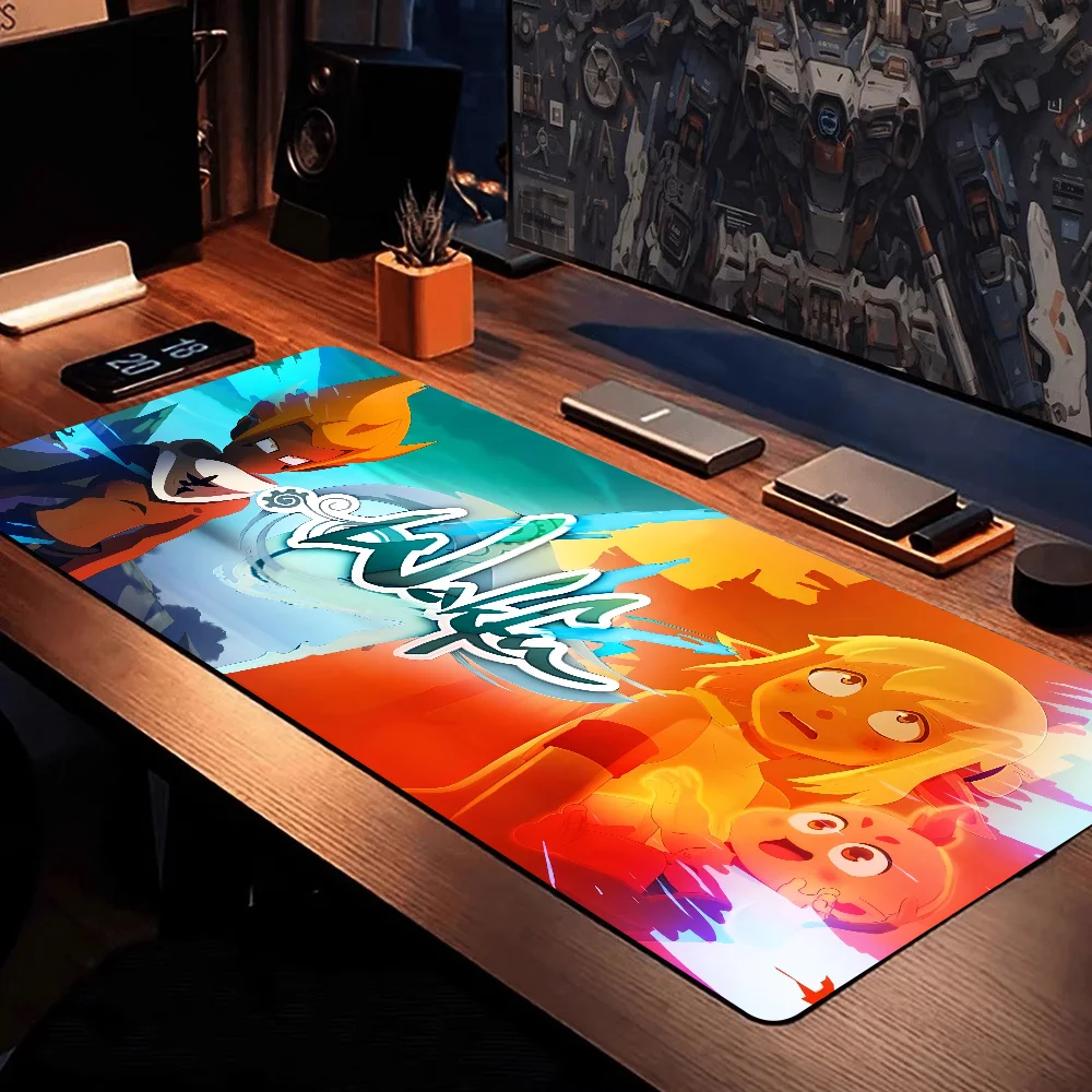 لعبة W-Wakfu Cool F لطيف سيليكون كبير/صغير إلى لوحة الماوس حجم اللعبة للوحة لوحة المفاتيح اللعبة