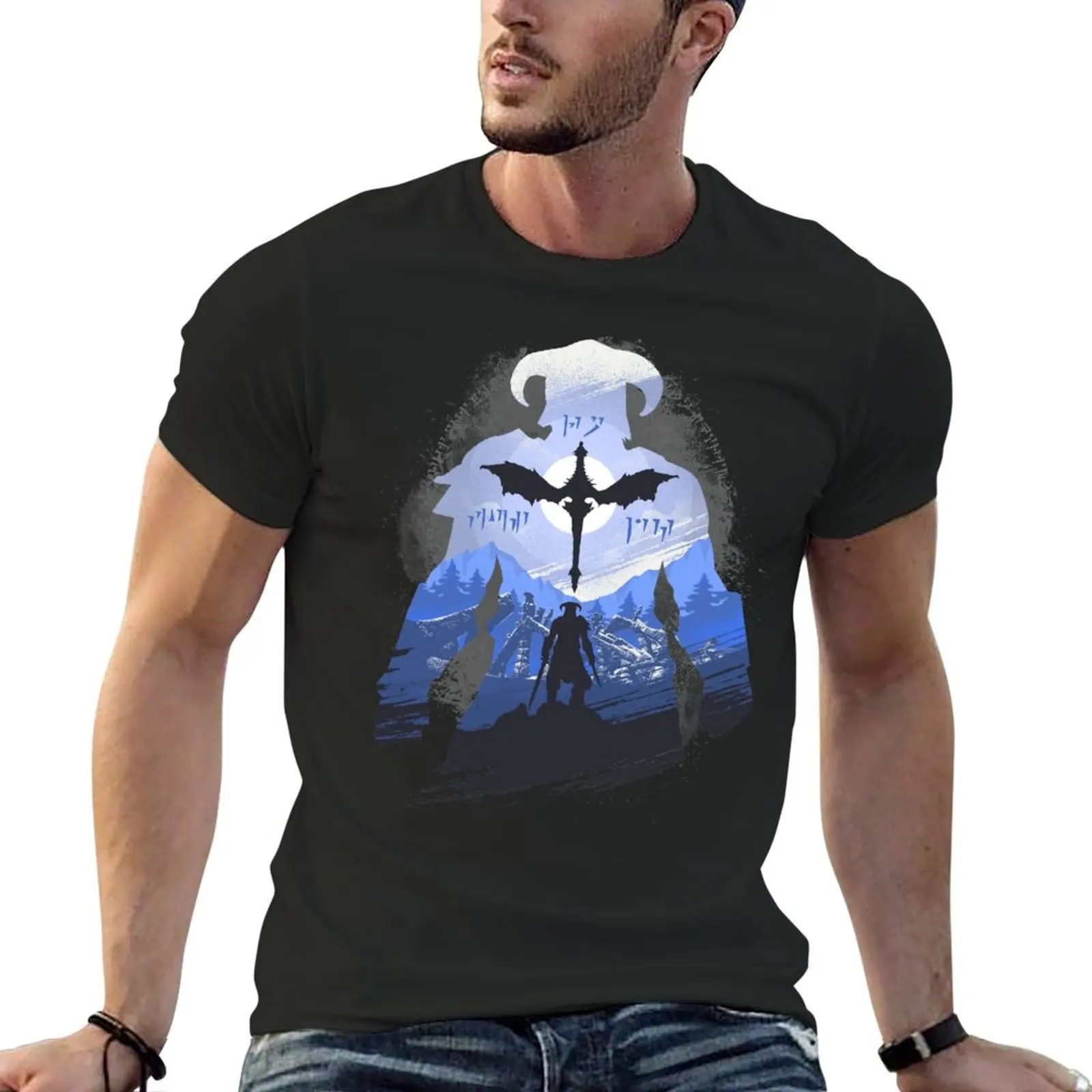 

The Last Dragonborn T-Shirt korean fashion essential t shirt anime stuff slim fit t shirts for men