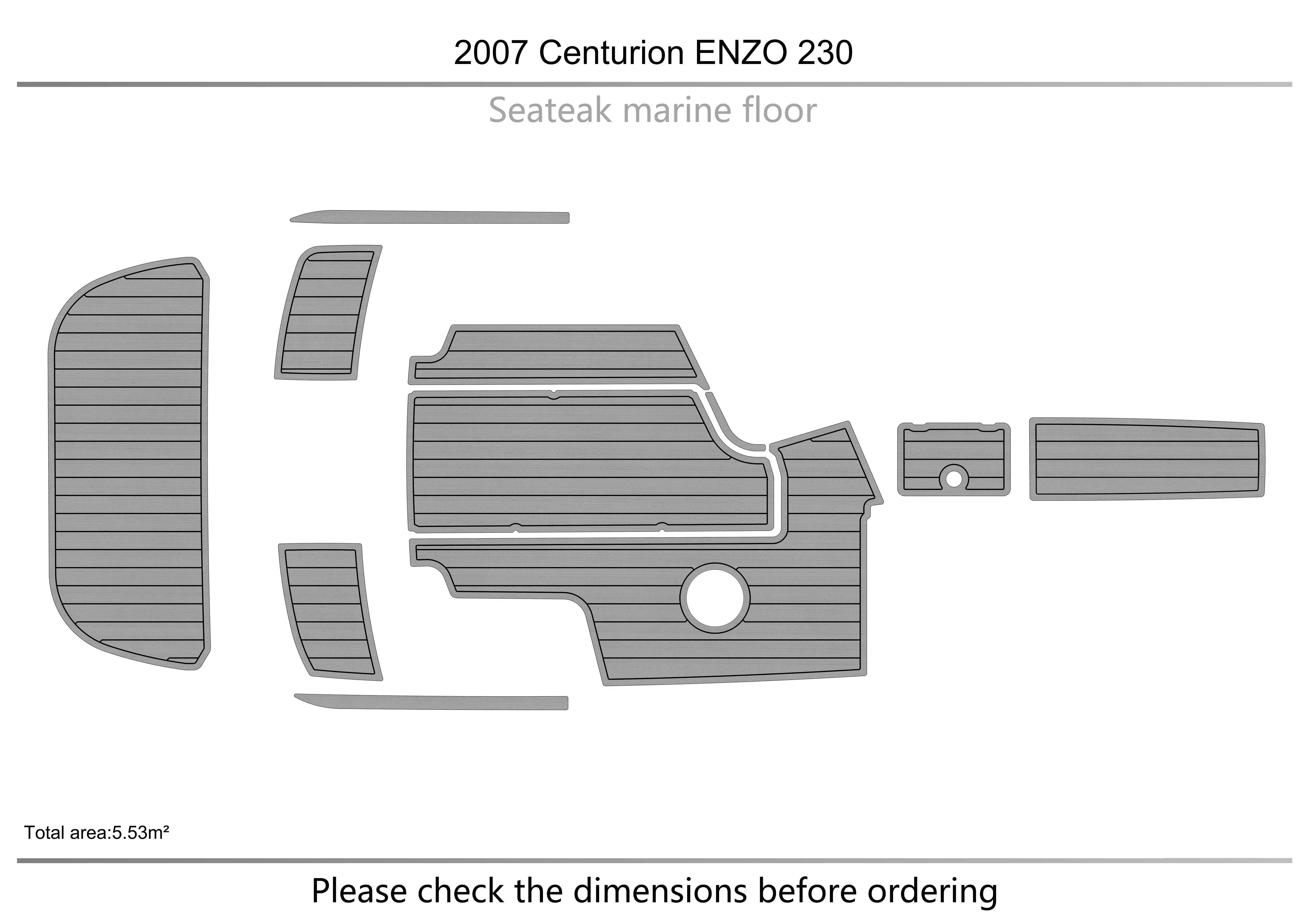 2007 Centurion ENZO 230  Cockpit  swimming platform 1/4