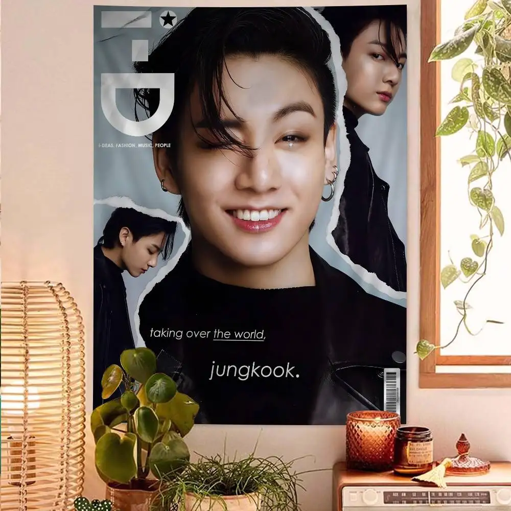 J-Jung K-Kook نسيج كرتوني ديكور المنزل الهبي البوهيمي الديكور العرافة ديكور المنزل