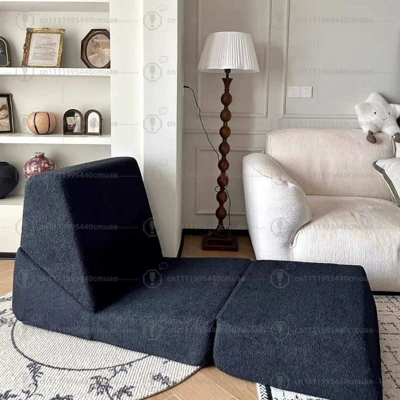 Vacuum compression lazy sofa can lie down and sleep multi-functional bedroom tatami small apartment folding single sofa bed