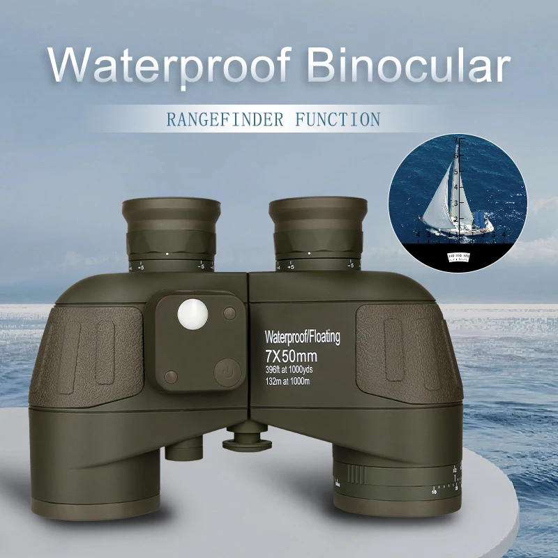 YYHC- New 7x50  water proof high definition binocular/binoculars with scale and range finder