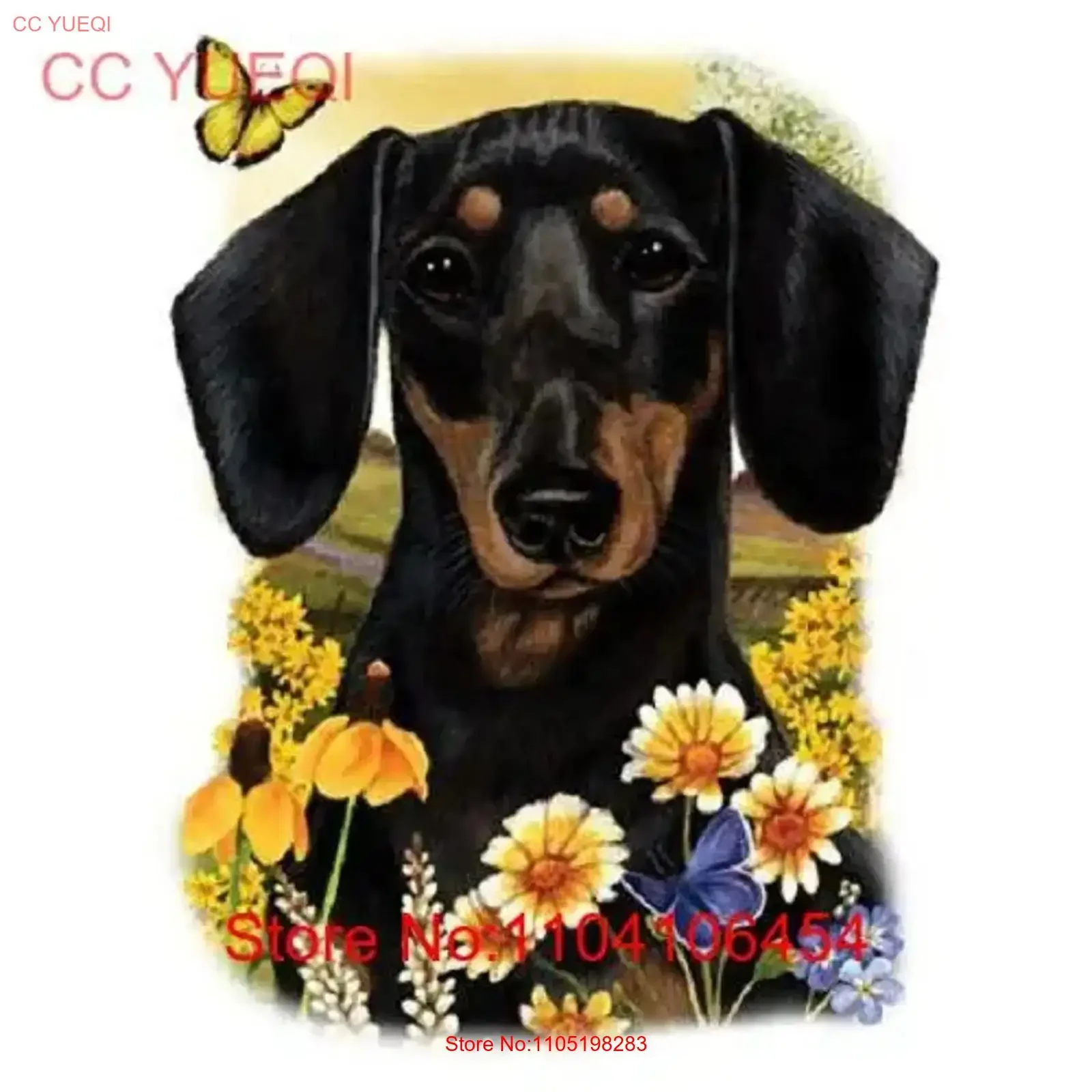 تي شيرت كلب ألماني أسود وبني مقاسات ألوان عتيقة مصممة ومتعددة الاستخدامات ملابس الشارع الشهير جرافيك ممتد #1