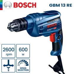 Bosch GBM 13 RE Electric Drill Screwdriver 600W 20Nm Torque Impact Driller Power Professional Rotary Power Tools for Wood Steel