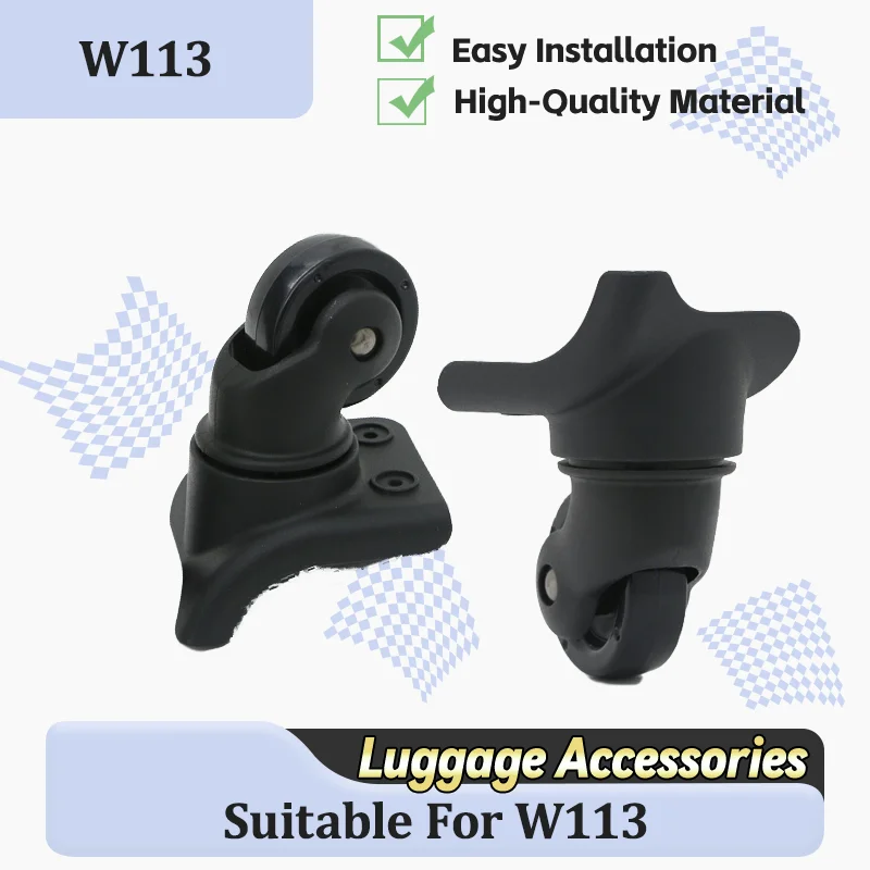 For W113  Shock-Absorbing Luggage Wheel Replacement Universal Luggage Wheels Durable 360° Swivel Wheels Repair Tool