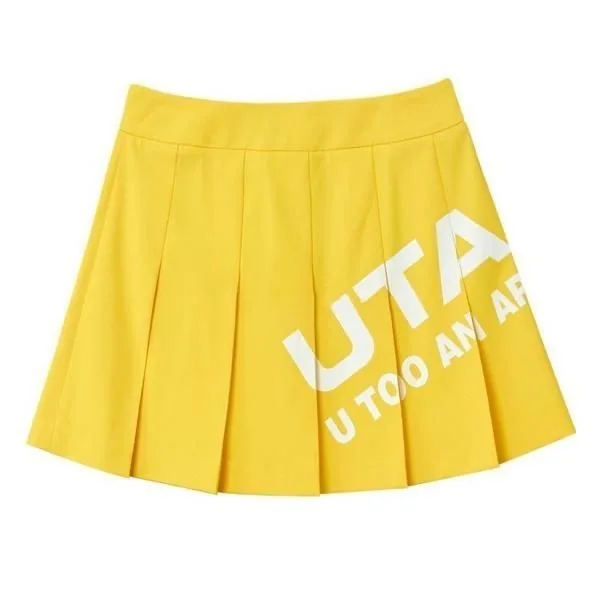 

UTAA Golf Women's Short Skirt Summer Golf Women's Style Word Label Ruffle Anti Fold Fabric Short Skirt