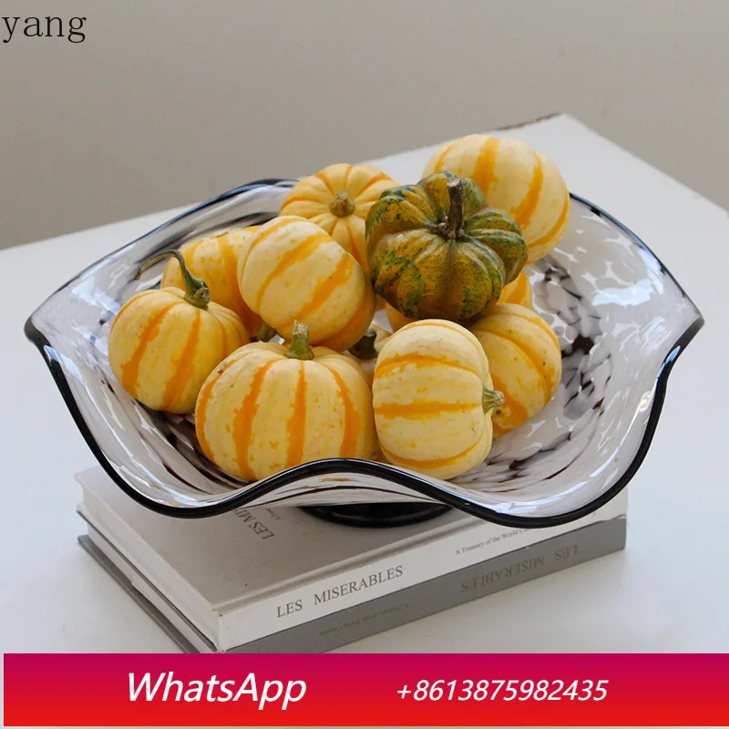 LMM home coffee table fruit tray home living room fruit basin storage tray light luxury