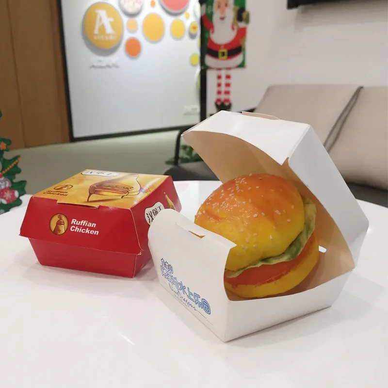 CheapBox personalizado com logotipo, Bandeja descartável do navio de frango do hambúrguer do cachorro quente, Caixa de fast food, Produto personalizado