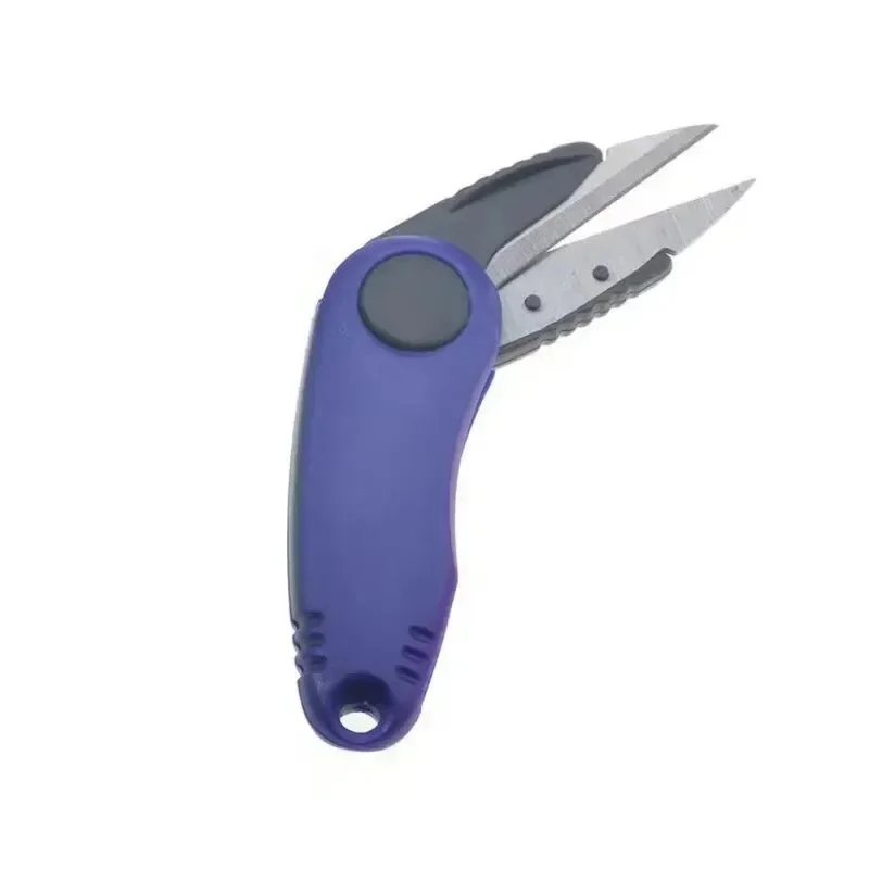 Stainless Steel Folding Scissors Multifunction Tool Durable Construction Fishing Line Cutter Rust Proof Foldable Design