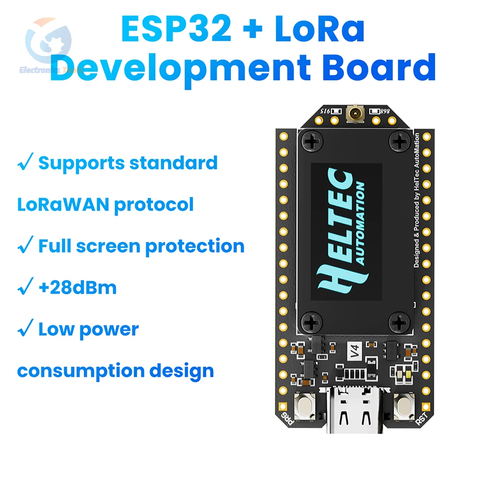 WiFi LoRa 32 V4 ESP32 Bluetooth WIFI Development Board 0.96 inch OLED Solar Powered  WiFi BLE Low Power Type C For Arduino IoT