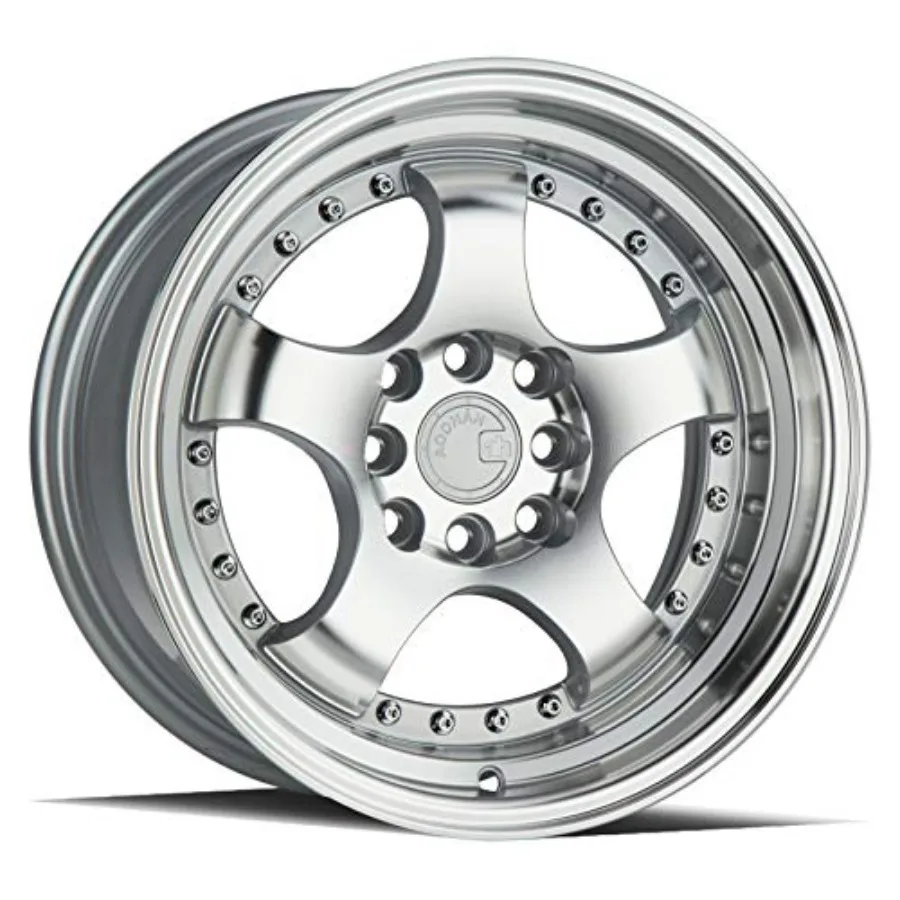 

Диски AH-03 15x8 4x100/114.3 73.1CB +20, серебристые, с полированной лицевой поверхностью и ободом